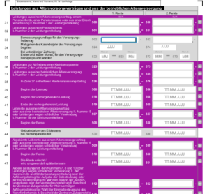 Anlage R Steuer Formular